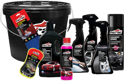 Feral Set Cleaning / Shine for Rims , Windows , Tires and Interior Plastics - Dashboard with Scent Bubble Gum 500ml