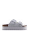 Women's Flat Sandals in White Color