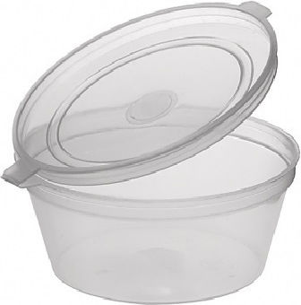 Lux Plast Πλαστικό Μπωλ με Χωρητικότητα 177ml Διάφανο