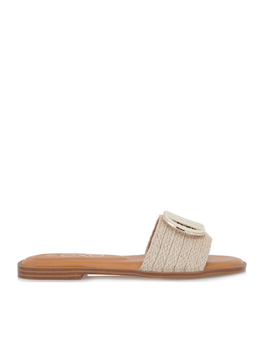 Exe Women's Flat Sandals in Beige Color
