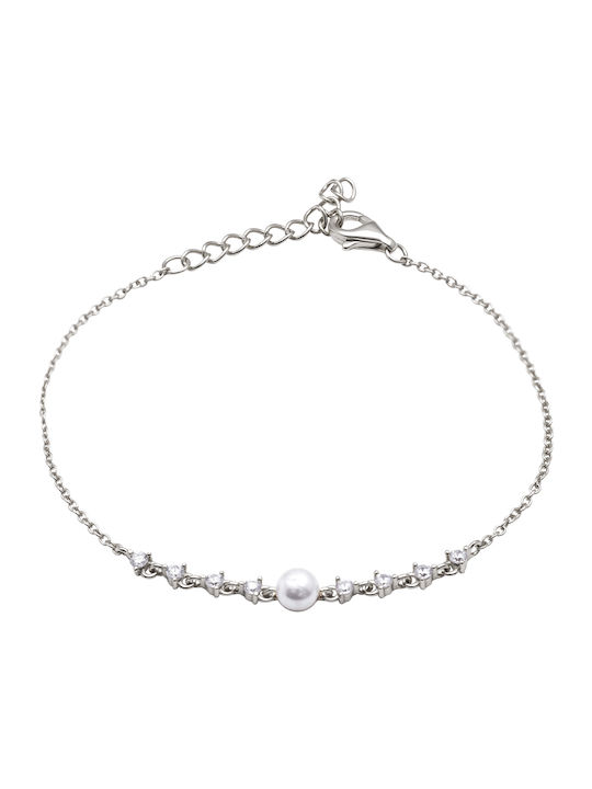 4You Jewels Damen Armband aus Silber mit Perlen