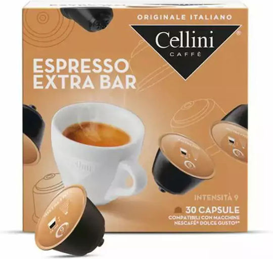 Cellini Κάψουλες Espresso Συμβατές με Μηχανή Dolce Gusto 30caps