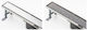 Tema Kanal Dusche mit Breite 33cm Silber