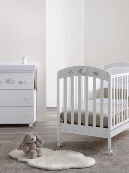 Pali Baby Crib White for Mattress 64x126cm
