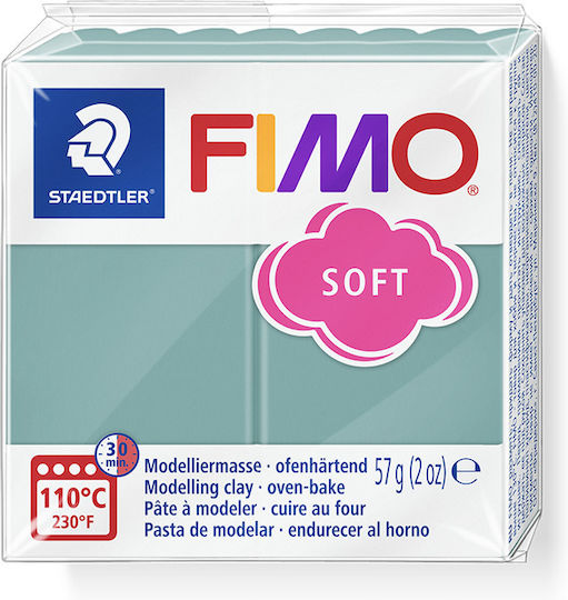 Staedtler Fimo-soft Polymer Clay Light Blueς 57gr T36 Ocean Wave