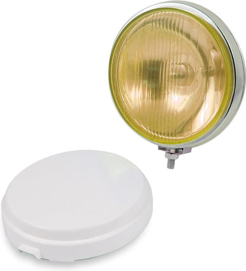Autoline Rotundς Faruri Auto Universal 12V 55W 6.3cm cu Galben Iluminare 1buc