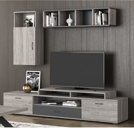 Wohnzimmer TV-Einheit Νο 49 Walnut L210xB44.5xH33cm