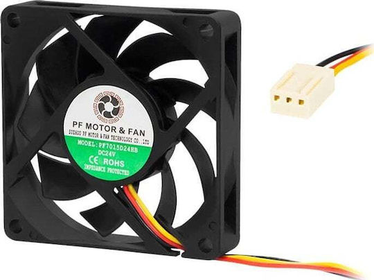 Blow 85-703 Case Fan 70mm (4200rpm / 29.43cfm) Χωρίς Led Φωτισμό και Σύνδεση 3-Pin