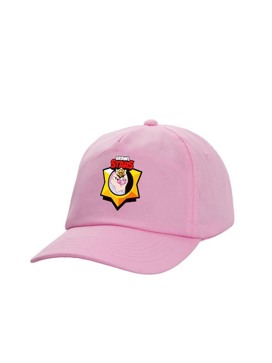 Kids' Hat Jockey Fabric Brawl Stars Byron Pink