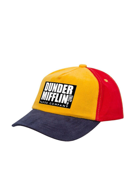 Παιδικό Καπέλο Jockey Υφασμάτινο Dunder Mifflin Κίτρινο