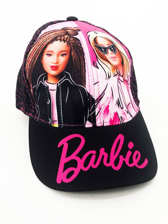 Pălărie pentru copii Jockey Barbie, neagră roz