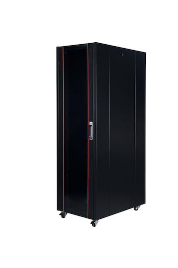 Lande Hyperline Επιδαπέδια Καμπίνα Rack 32U 60x80x156.6cm Μαύρο LN-HL32U6080-BL-B RAC.0379