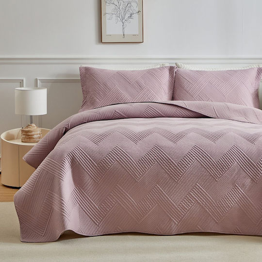 Liolios Home Diverso Tagesdecke Übergröße Purple 220x240cm