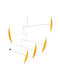 Flensted Mobiles Kids Room Decorative Mobile Yellow made of Wood 80x105cm