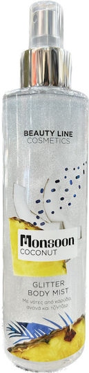 Beauty Line Glitter Monsoon Coconut Körpernebel 200ml