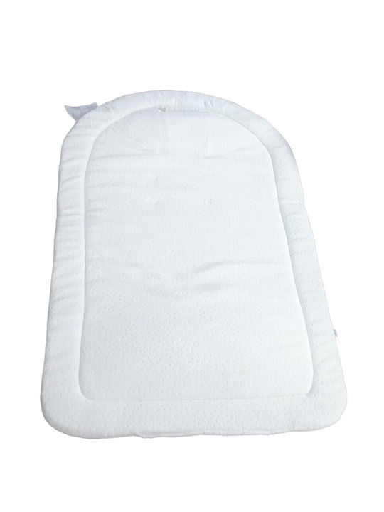 Beboulino Weiche Wickelauflage aus Stoff White 40x80cm