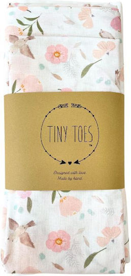 Tiny Toes Baby Sheets Set Crib Cotton Multicolored 140x100cm 3pcs