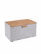 Klausberg Bread Box Wooden Gray 23.5x23.5x21cm