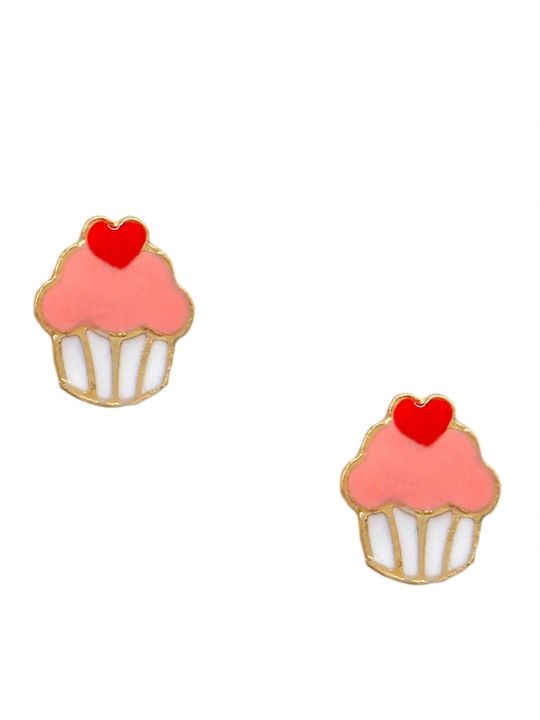 Polytimo Kids Earrings Studs from Gold
