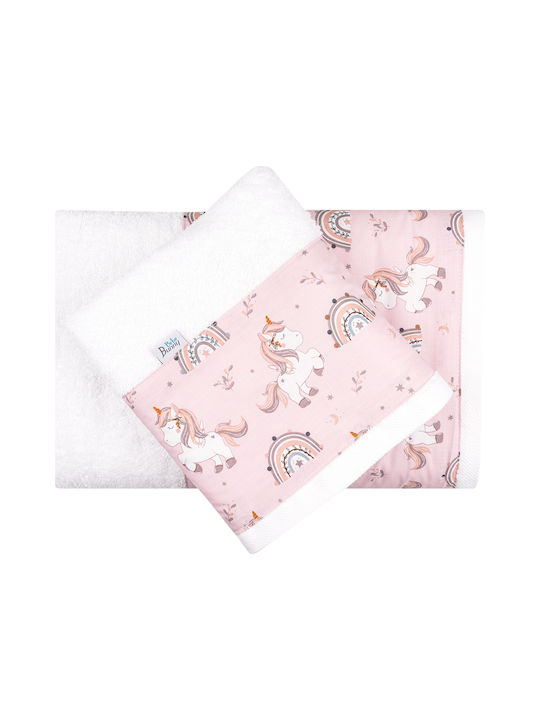 Βunnybebe Set of baby towels 2pcs