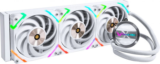 Valkyrie Dragonfang 360 Wasserkühlsysteme AIO CPU mit 3 Lüfterabmessungen 120mm und ARGB Beleuchtung Weiße