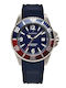 Thorton Arkyn Ανδρικό Ρολόι 44mm Μπαταρίας με Μπλε Καουτσούκ Λουράκι