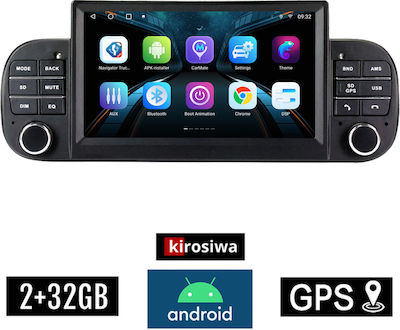 Kirosiwa Car-Audiosystem für Fiat Panda (Bluetooth/USB/WiFi/GPS) mit Touchscreen 7"