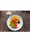 Emfasi Boss Coupe Platinum Silver Porcelain Dinnerware Set 40pcs