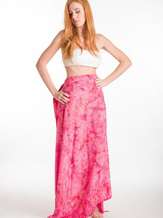 Pareo with Print Print Pink