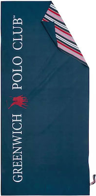 Greenwich Polo Club 3872 Πετσέτα Θαλάσσης Μπλε 170x80εκ