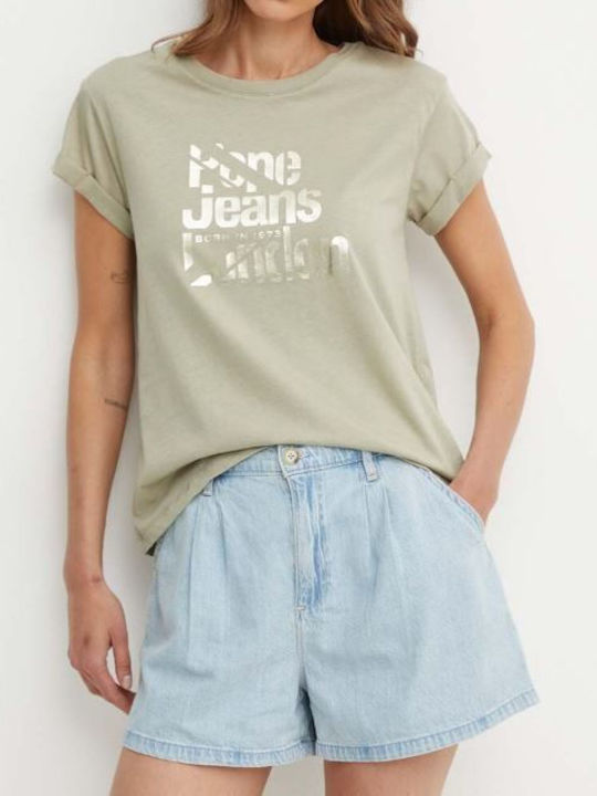 Pepe Jeans Γυναικείο T-shirt Khaki