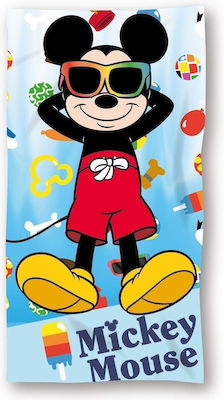 Beach Towel Quick Dry Disney Home Mickey 01 70x140 Sky Blue 100% Microfiber