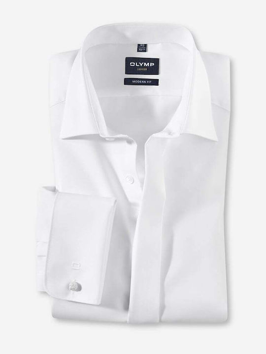 Olymp Luxor Cotton Shirt White