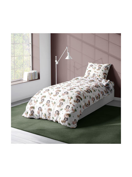 Dimcol Παιδικό Πάπλωμα Μονό Lion Beige 160x240εκ.