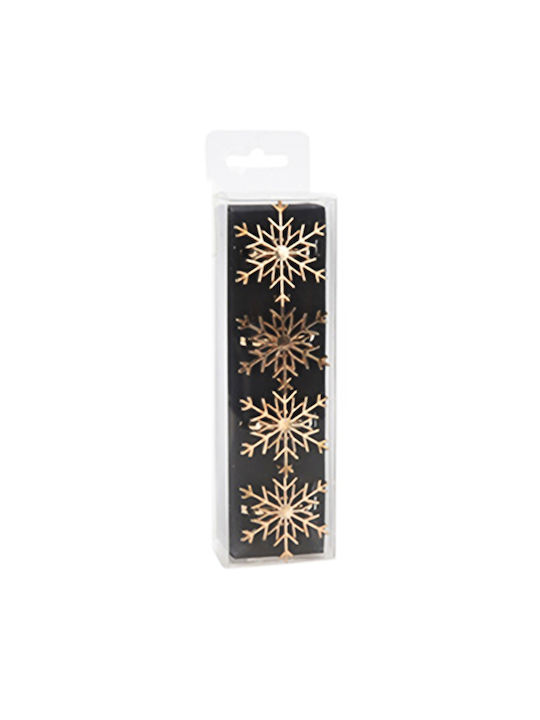 Zaros Christmas Napkin Ring Metallic Gold Height 5cm. Flakes
