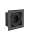 Gtv Square Frame for Spot GU10 Black 20x20cm. 1pcs