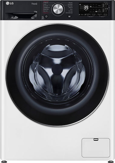 LG Πλυντήριο Ρούχων 11kg με Τεχνολογία Ατμού 1400 Στροφών AI DD F4WR711S3HA