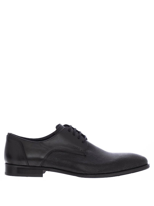 Boss Shoes Leder Herrenschuhe Schwarz