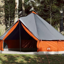 vidaXL Tipi Χειμερινό Αντίσκηνο Camping Πορτοκαλί για 12 Άτομα 600x600x350εκ.