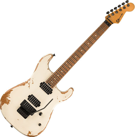 Charvel Pro-mod Chitară Electrică Stratocaster cu HH Configurație Doze Albă