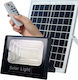 Jortan Водоустойчив Соларен LED Прожектор 200W Студено Бяло 6500K с Фотоклетка и Дистанционно IP66