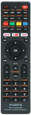Universal Τηλεχειριστήριο Plus για Τηλεοράσεις , Sharp , Sony , Panasonic , Hitachi , Toshiba , Philips , LG , Samsung , Hisense , Skyworth , TCL , Thomson , Daewoo , JVC και OK 6972401110982
