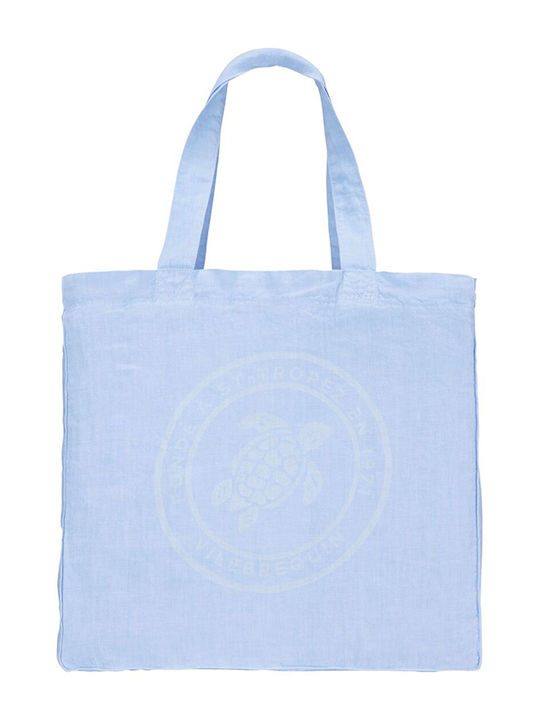 Vilebrequin Fabric Beach Bag Light Blue