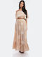 Set mit Rock Beige