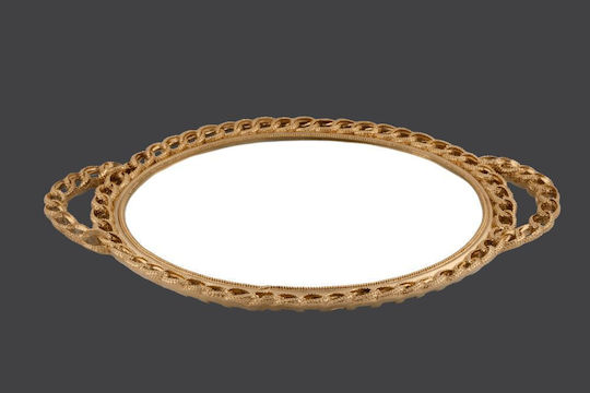 La Vista Wedding Tray with Mirror Gold 1pcs