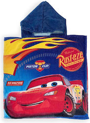 Beach Poncho Quick Dry Disney Home Cars 23 50x100 Blue 100% Microfiber