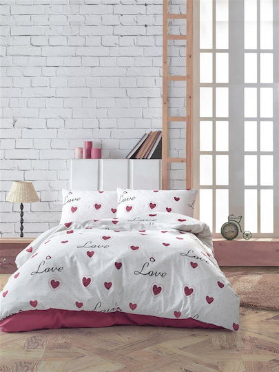 Dimcol Set Einzel 3Stück 160x240cm Eros 301 White-red