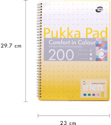 Pukka Spirale Schulheft Geregelt A4 100 Papiereinlagen Gelbe Pukka Spirale Schulheft Geregelt A4 100 Papiereinlagen Gelbe