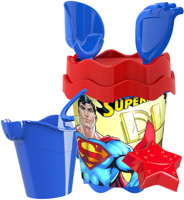 Κουβαδάκι Superman 17 Εκ 6 Τεμάχια