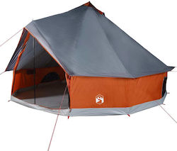 vidaXL Tipi Αντίσκηνο Camping Γκρι 4 Εποχών για 10 Άτομα 500x500x300εκ.